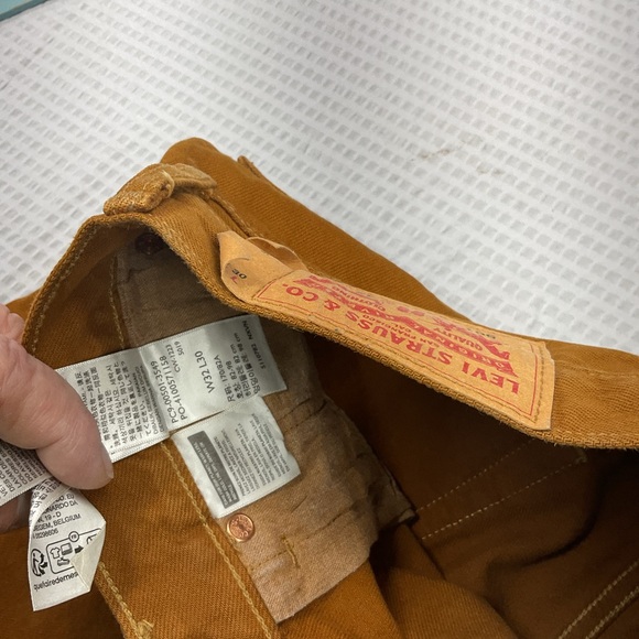 Levi's 501 Men's Brown Denim 32x30 - Picture 3 of 8